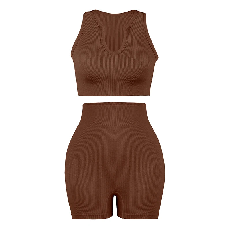 The Contour Ribbed Tank & Legging Set