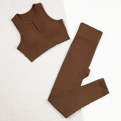 The Contour Ribbed Tank & Legging Set