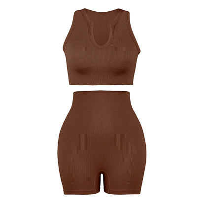 The Contour Ribbed Tank & Legging Set