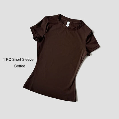 The Seamless Sculpt Short-Sleeve Set