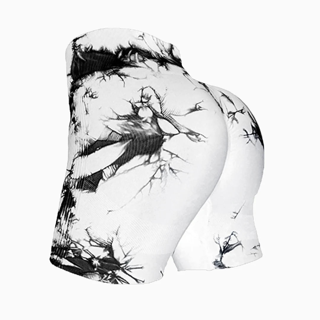 Tie-Dye Seamless Peach-Lift Shorts