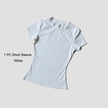 The Seamless Sculpt Short-Sleeve Set