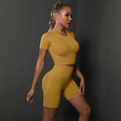 AuraFlow Seamless Yoga Leggings.