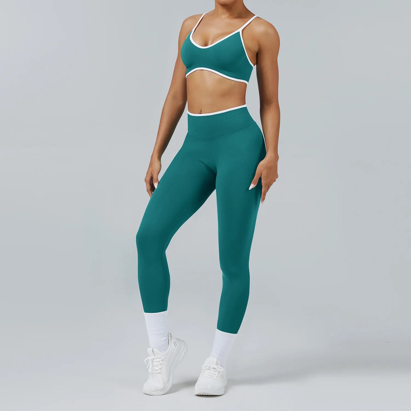 Seamless High-WaistYoga & Gym Set