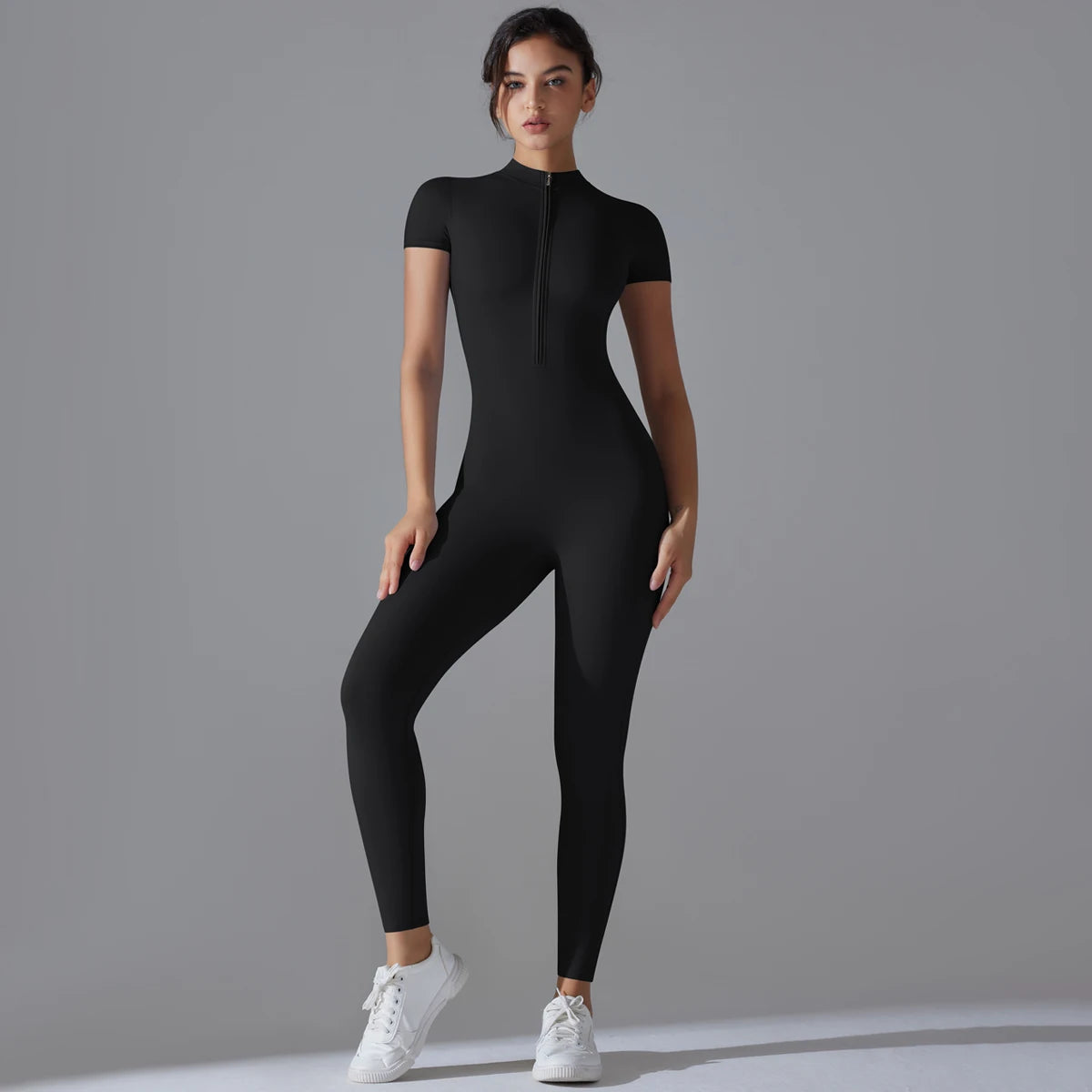 Women's Seamless Yoga Bodysuit – Backless Push Up Gym Romper & Fitness Jumpsuit
