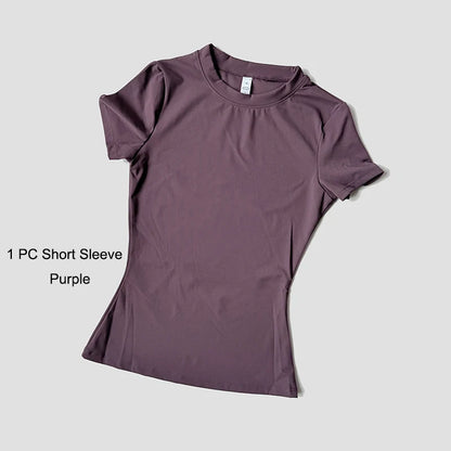 The Seamless Sculpt Short-Sleeve Set